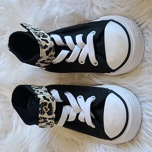 Converse | Black & White Leopard Chuck Taylor All Star Lift Ox SneakerConverse